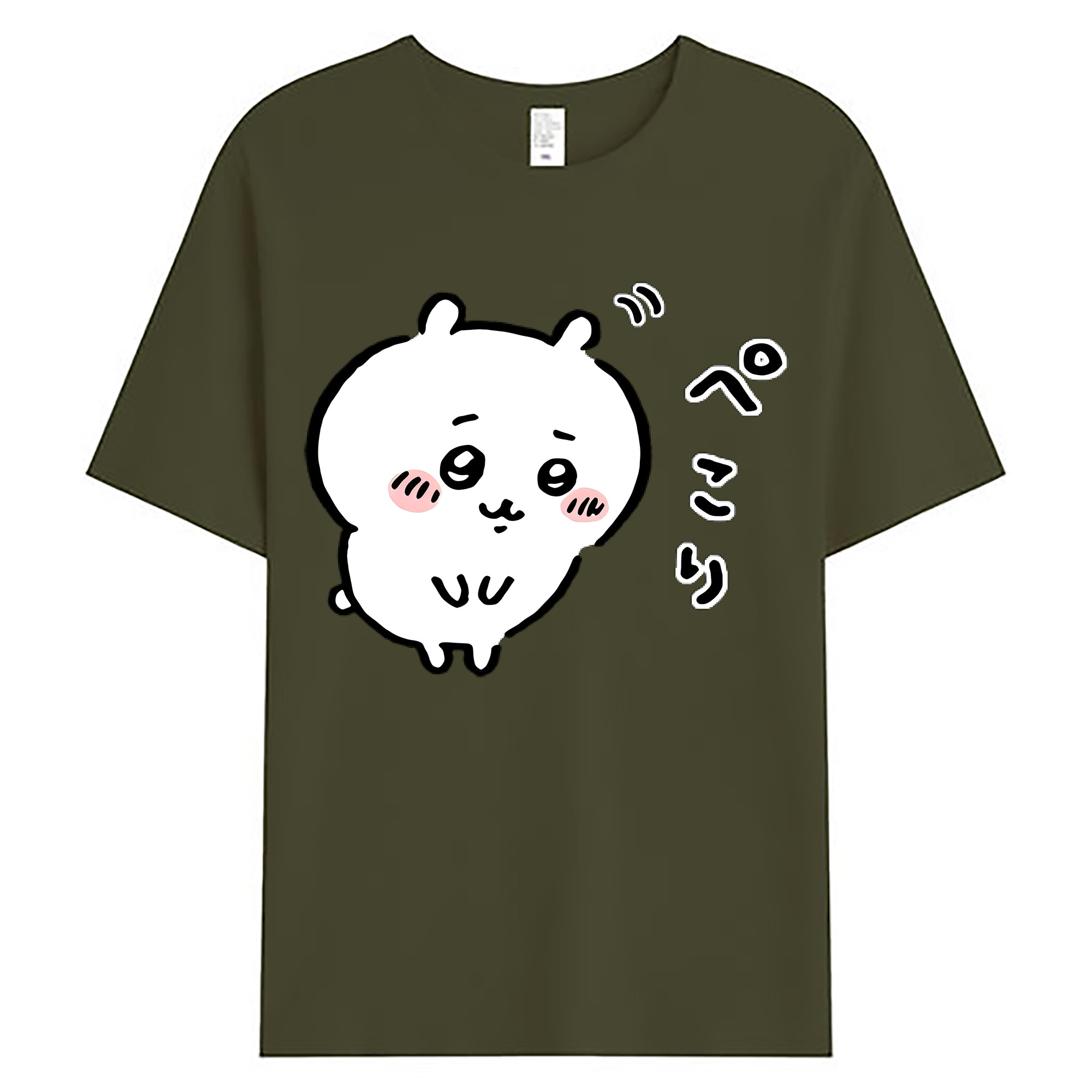 （画像用） ちいかわ ちいかわ Chii-kawa chiikawa 綿100％ メンズ半袖Tシャツ｜肌触りやわらか＆通気性